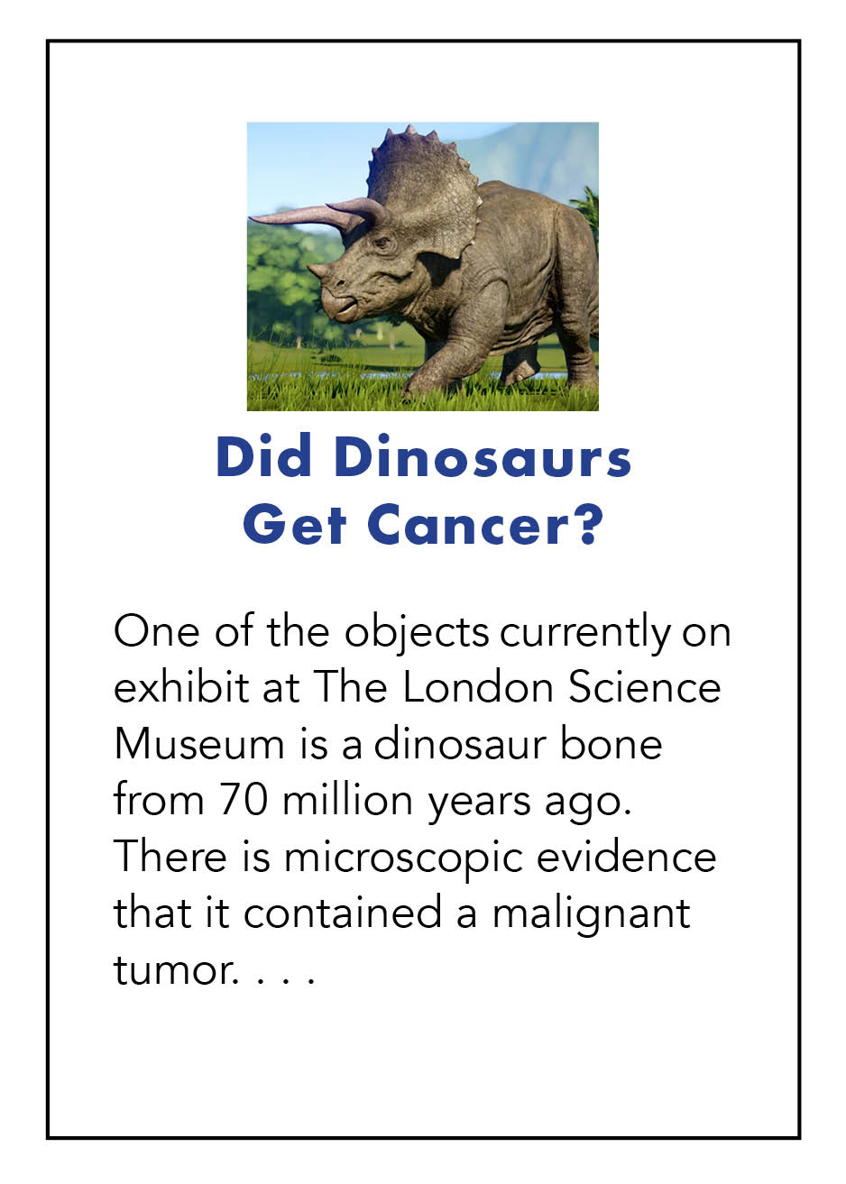 Dinosaurs and Cancer? - 